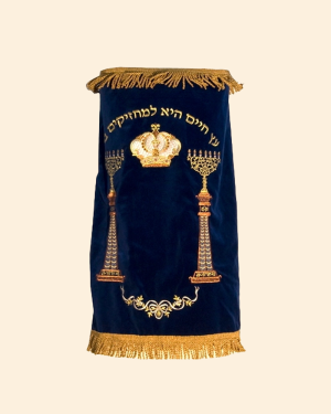 מעיל לספר תורה עם רקמה